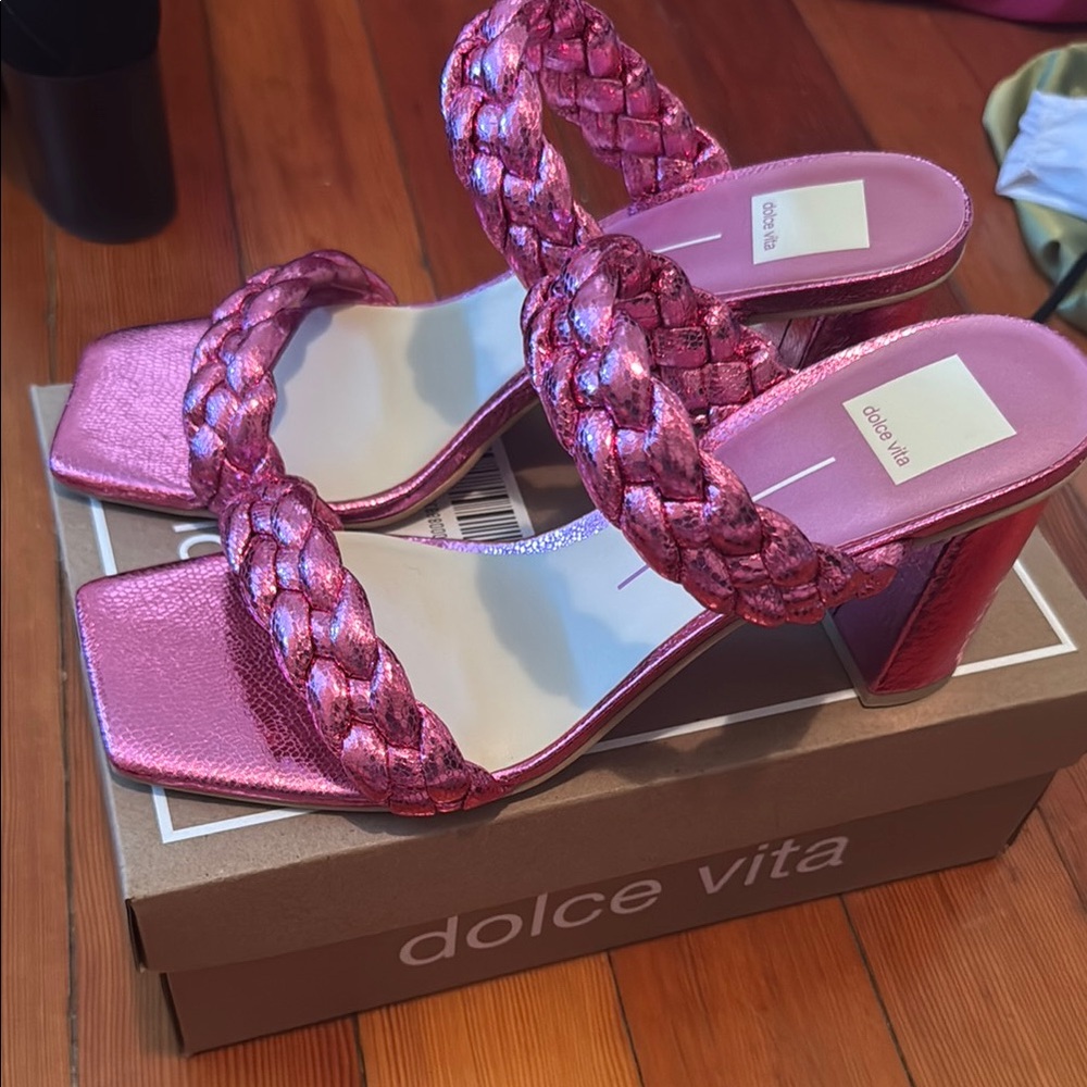 Dolce Vita Pink Braided Heels
